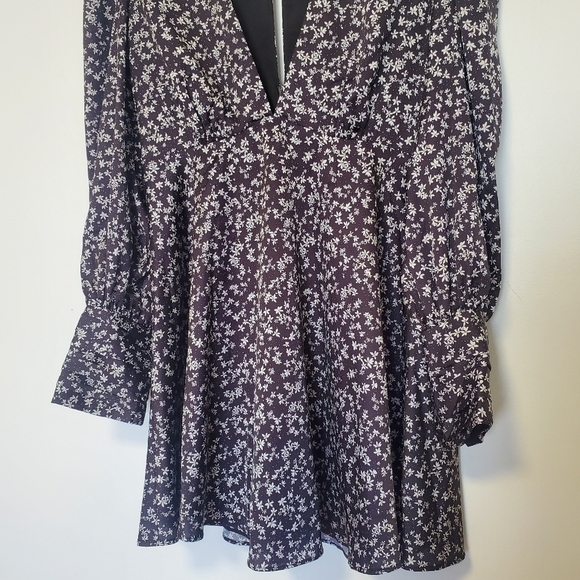 Talulah Embody the Love Black Floral Long Sleeve Dress - Picture 11 of 13